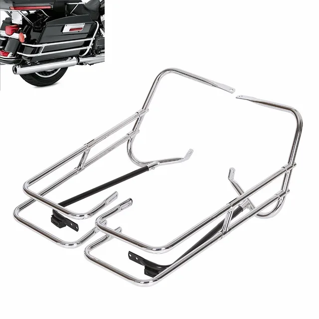 Motocyklowa osłona sakwy z podwójną szyną dla Harley Touring Electra Glide CVO Road King Road Street Glide 1997-2008