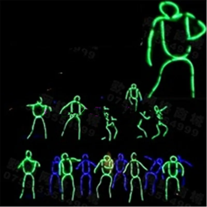 Low Price Led Luminous Flashing Growing EL Wire Costume Robot Suits Dance Wear For Stage Show,Club, Bar,DJ DHL Free Shipping