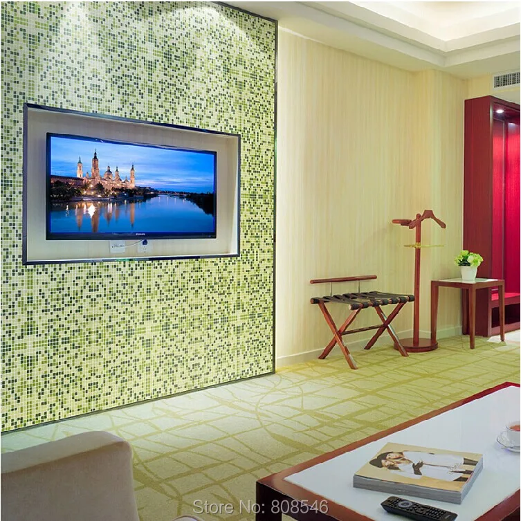 Pastoral Green Glass glass mosaic tile MD-1352 kitchen backsplash shower bath living room swimming pool wall sticker floor  tile