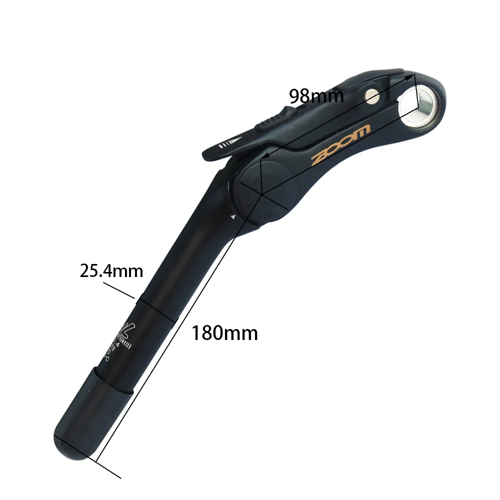 adjustable Plug-in Bicycle A-Head Handlebar stem Fixed gear MTB Bike quill stem 25.4mm fork Clamp Diameter City bike Riser parts