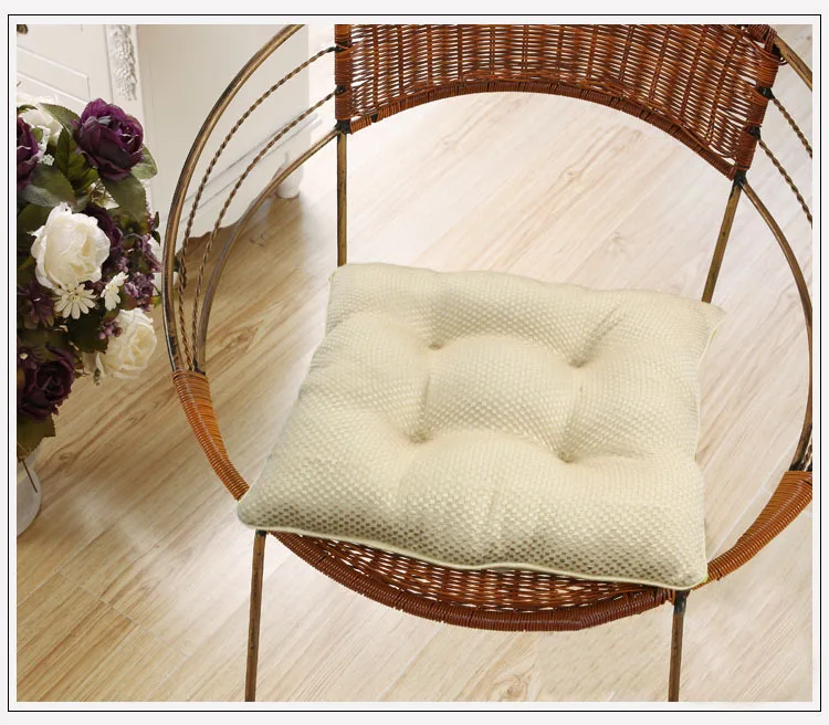 Free Shipping 5 Colors Cheap Seat Cushion Polyester/cotton Honeycomb Design Chair Cushion