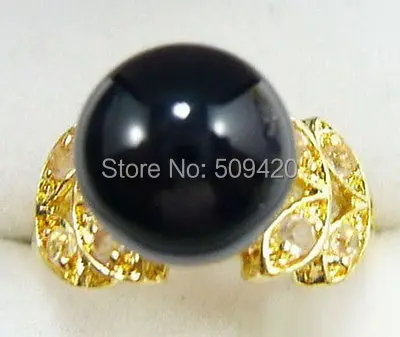 

XFS20141er Black jade Yellow - Crystal Butterfly Ring Size: 6.7.8.9