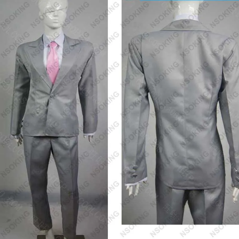 Mob Anime Reigen Arataka Cosplay Costume Men Suit Coat Tie Shirt Pants Custom-made