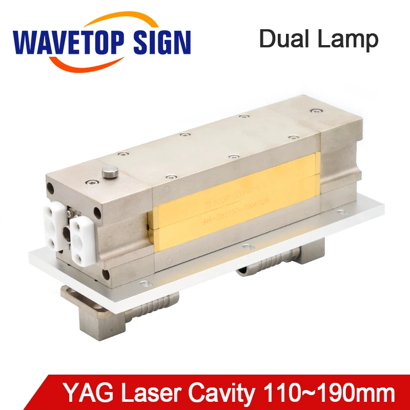 

WaveTopSign Dual Lamp Laser Cavity Reflector Cavity Length 110-190mm use for YAG Laser Welding and Cutting Machine