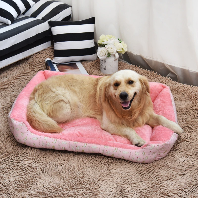 Top Quality Large Breed Dog Bed Sofa Mat House 6 Size Warm Soft Fleece Cat Pet Bed House For Small Medium Large Pet Dogs Cats