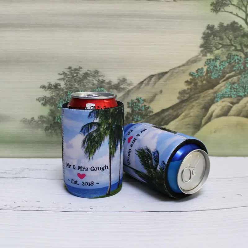 150 pcs Wholesale Stubby Holders Wedding Custom With Your Design Gifts Bridal Favors Beverage Neoprene CAN COOLER