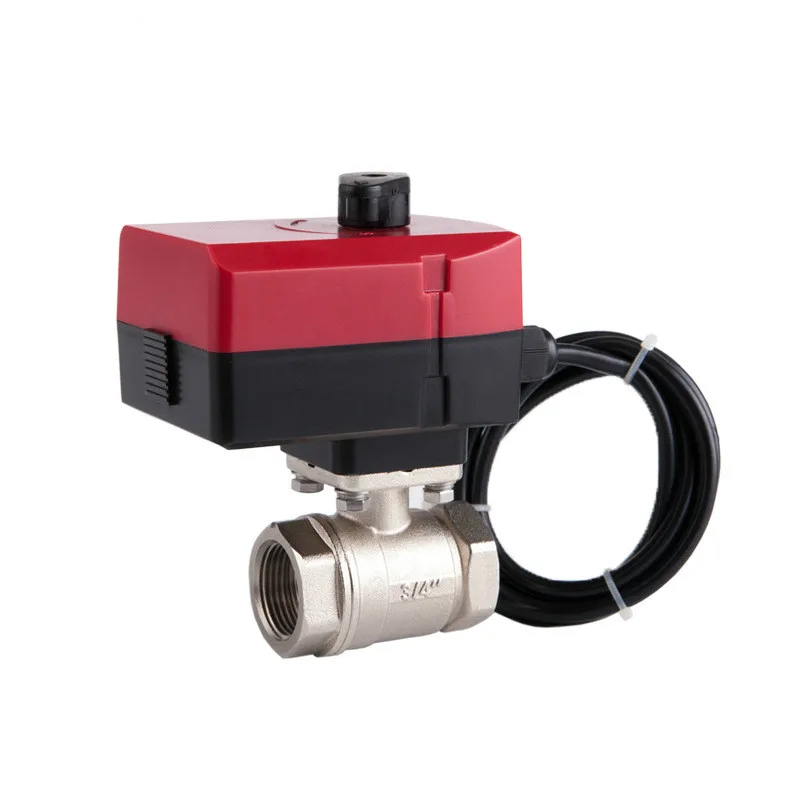 

Electric valve brass motorized ball valve two way valve Can be manually and automatically 220v DN15-N32