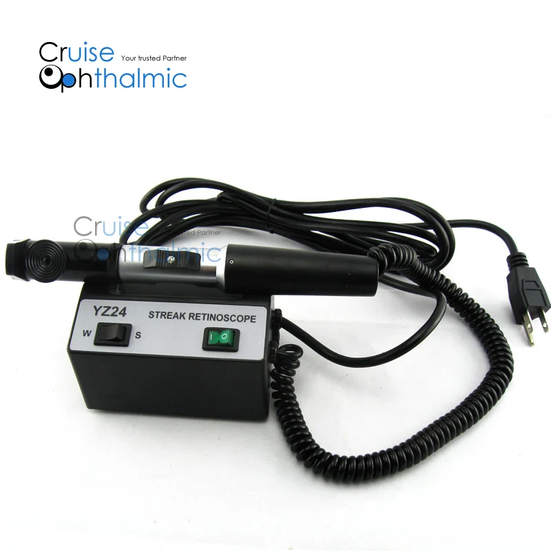 Desktop Rechargeable Streak Retinoscope YZ24 Halogen Bulb | Many certificated with charger Retinoscope YZ24