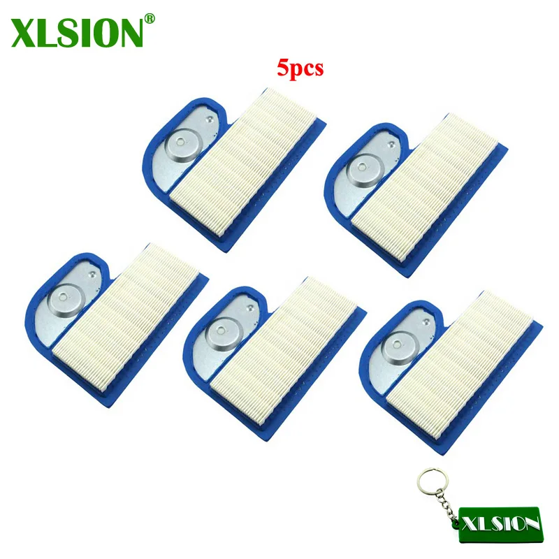 XLSION 5pcs Air Filters For Kawasaki 11013-7002 FH451V, FH500V, FH531V, FH580V FH680D OEM