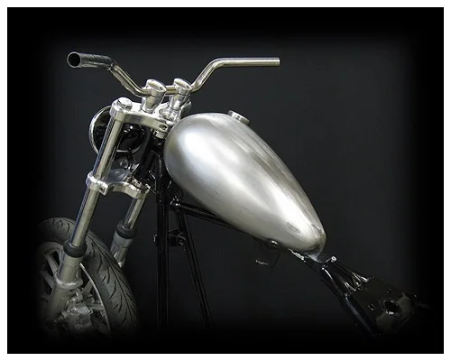 8L Retro Japanese Motorcycle Fuel Tanks Water Drop Bare Metal Vintage Motorbike Gasoline Petrol Oil Tank