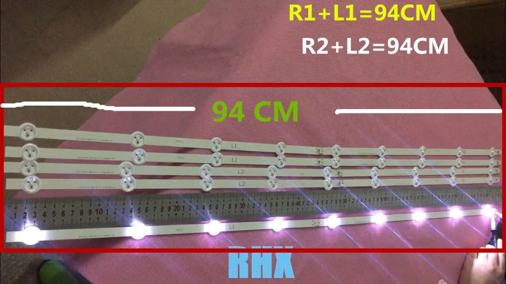 

94cm LED Backlight Lamp strip 9leds For 47" LCD TV 47LA6200 47LN5400 6916l-1527a 6916l-1528A 6916l-1547A 1529A 6916L-1359A