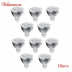 12V LED Bulb MR16 Spotlight 3W 4W 5W High Power LED Downlight Light Warm/Cool White LED Lamp 10pcs/Lot
