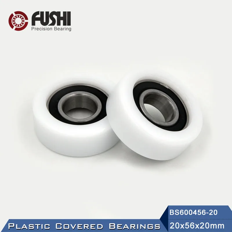 2PCS Rower Rollers 6203 696 6000 686 6004 626 608 ZZ RS Covered With POM Plastic POM Rower Wheel Plastic Coated Bearing Wheels