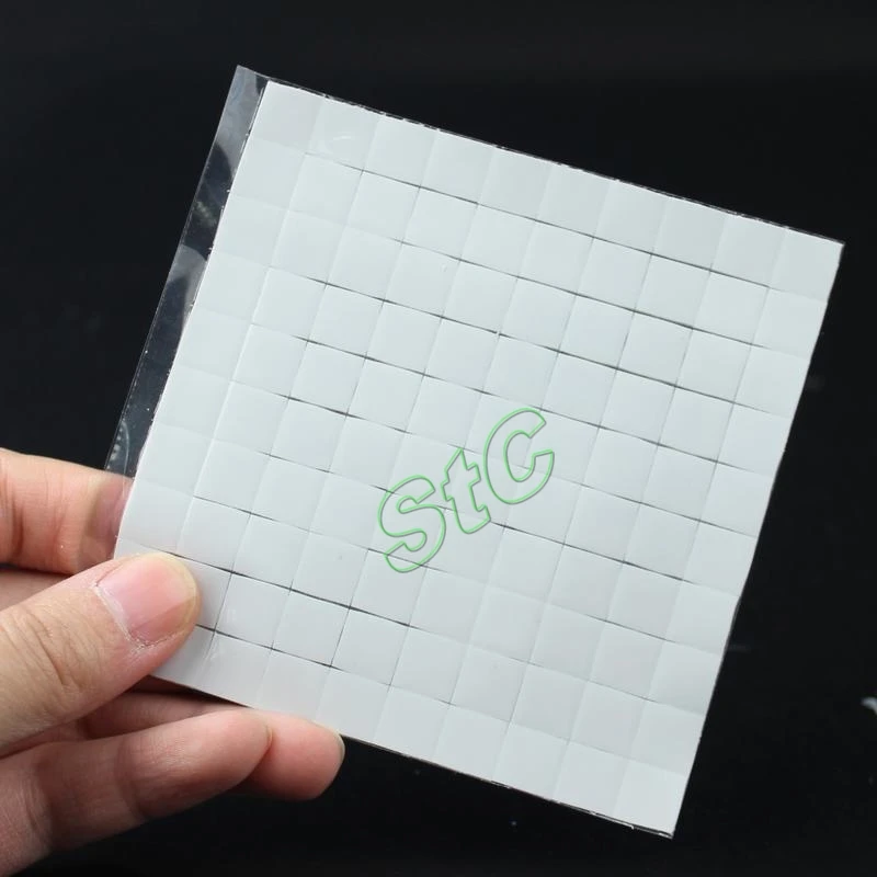 

200 PCS LOT White 1cm CPU SMD DIP IC Mini Silicone Compound Conductive Thermal Pad for laptop 10x10x1mm Chip