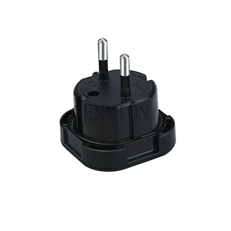 Black White Copper 10A 250V GB UK To EU KR FR DE Euro Power Plug 4.0MM 4.8MM Trip Travel Adaptor Korea Convertor