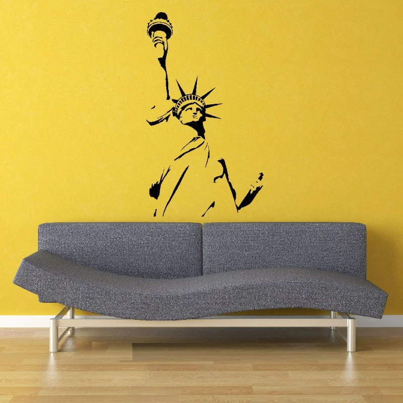 55X100cm Statue of Liberty New York America Wall Art Sticker Decal DIY Home Decoration Decor Wall Mural Removable Room Sticker