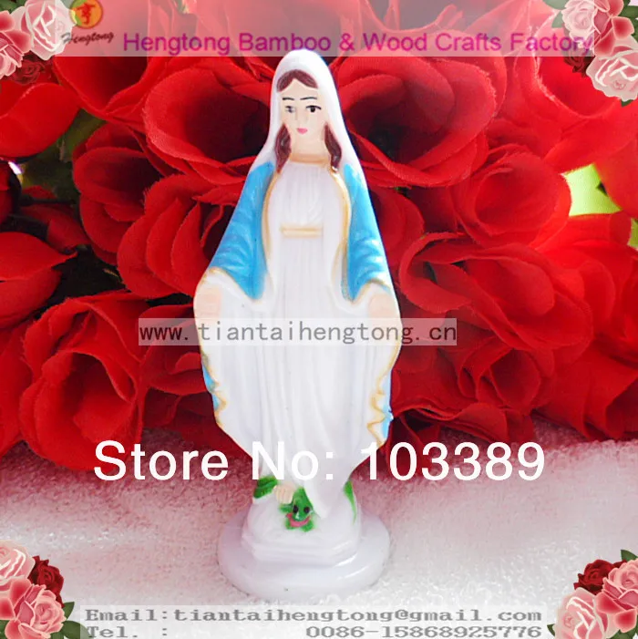 

free shipping (40pieces per lot) cheap plastic religious holy mary statue, saint statue, catholic statue,CITA LIGHT LADY