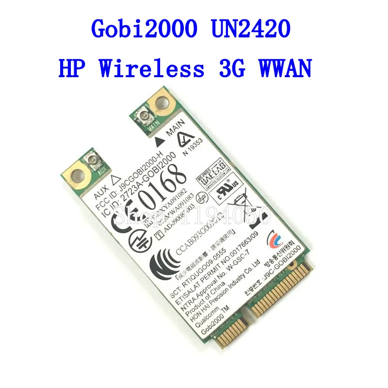 

Gobi2000 UN2420 Wireless 3G WWAN Network Card For 2540P 2740P 8440P 8440W 8540P 8540W 8740P