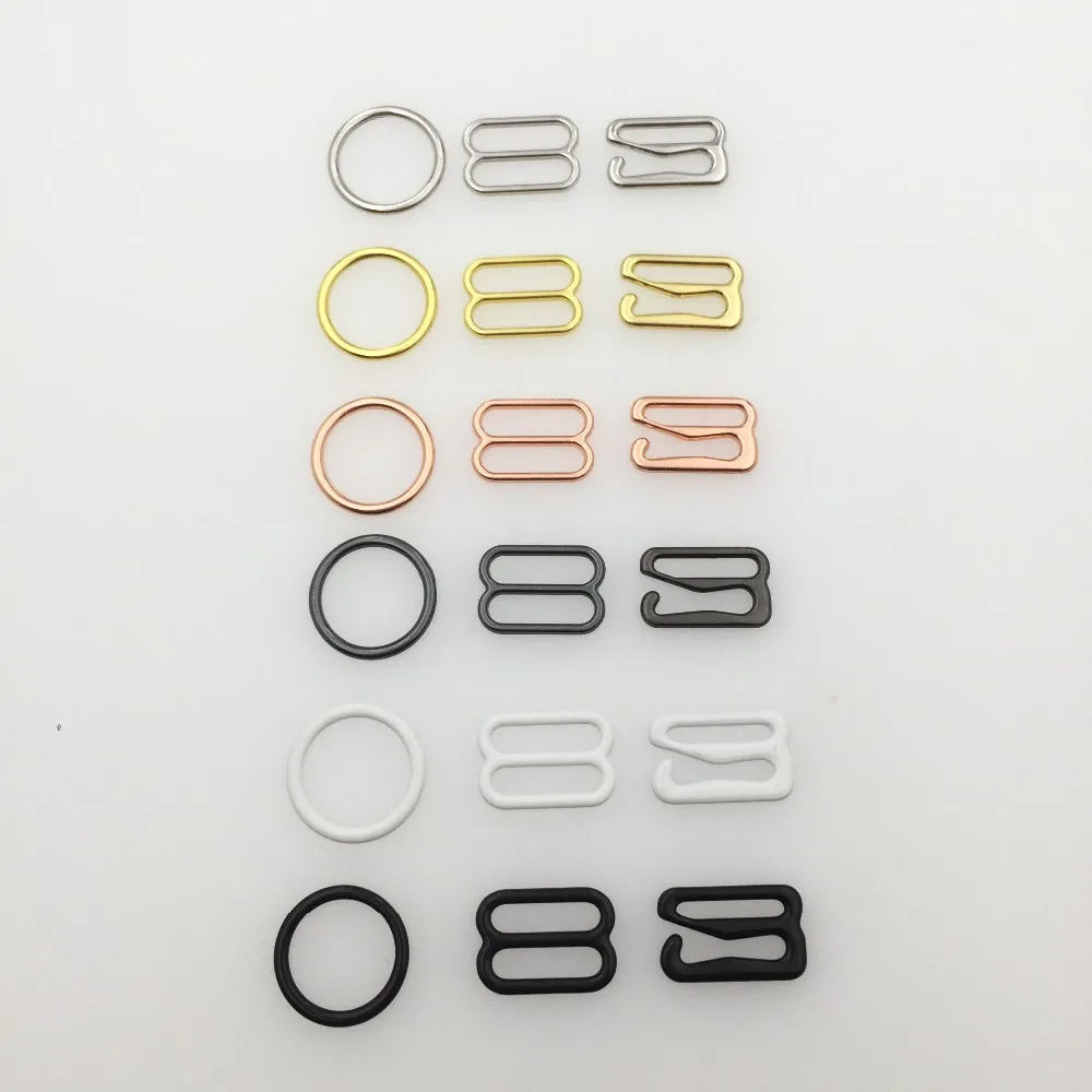 Wholesale 20pcs 6mm30mm Metal Bra Strap Adjustment Buckles Underwear sliders Rings Clips For Lingerie Adjustment DIY Accessories