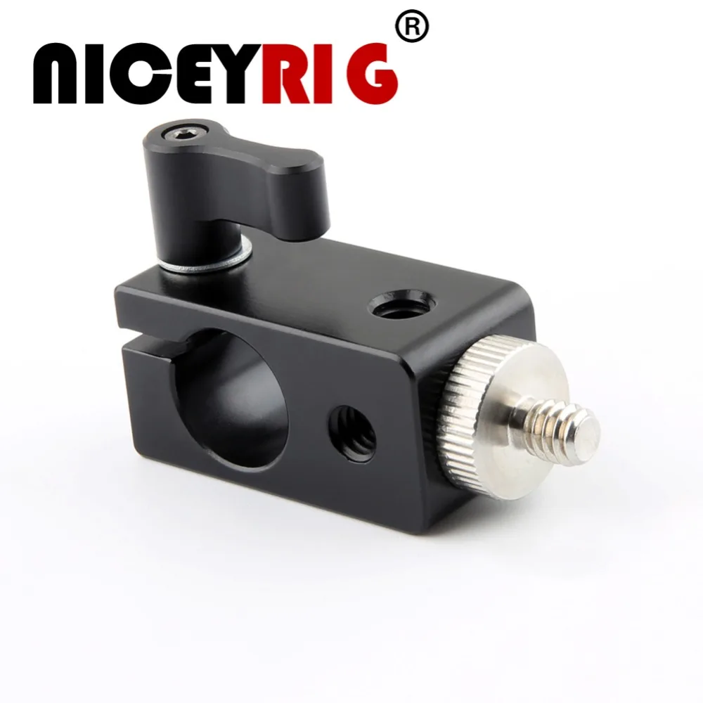 

NICEYRIG 15mm Rod Clamp 1/4" Screw DSLR Camera Rig 15mm Rod Clamp 1/4" Hand Screw DSLR Camera Rig Shoulder Rig Video Shooting