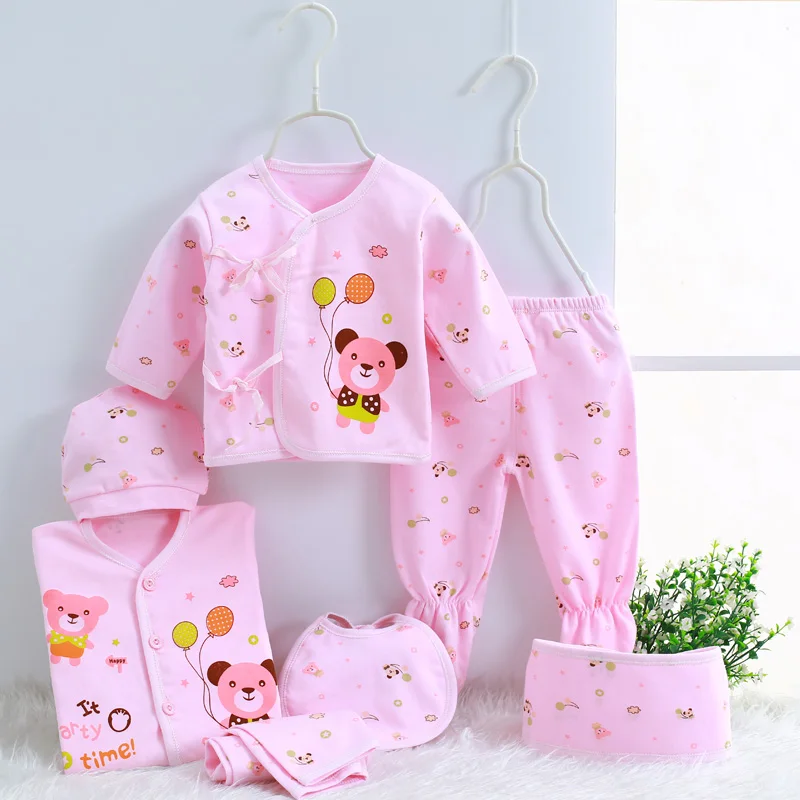 Newborn baby clothing sets baby girls boys clothes Hot new Brand baby gift infant cotton Cartoon underwear (5pcs/set) (7pcs/set)