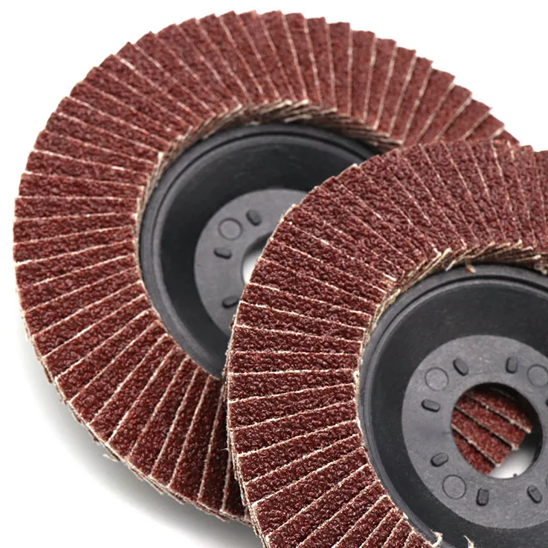 10pcs 100mm Hole 16mm Flap Disc Wheels Grinding Sanding Discs For Metal Rust Removal Wood Polishing Cast Cleaning Abrasive Tools