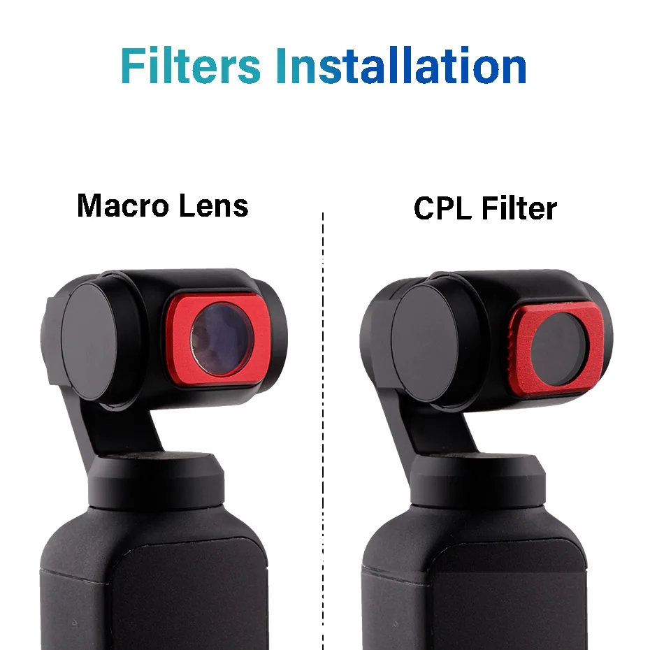 For DJI Pocket/2 Filter Macro Close-Up Lens Star Filter Magnetic Adsorption For DJI Osmo Pocket Optical Glass Lenses Accessories