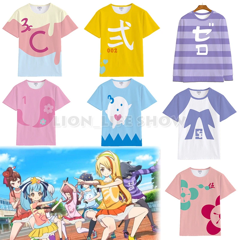 Zombieland Saga Sakura Minamoto Konno Junko Costume Cosplay T-shirt top