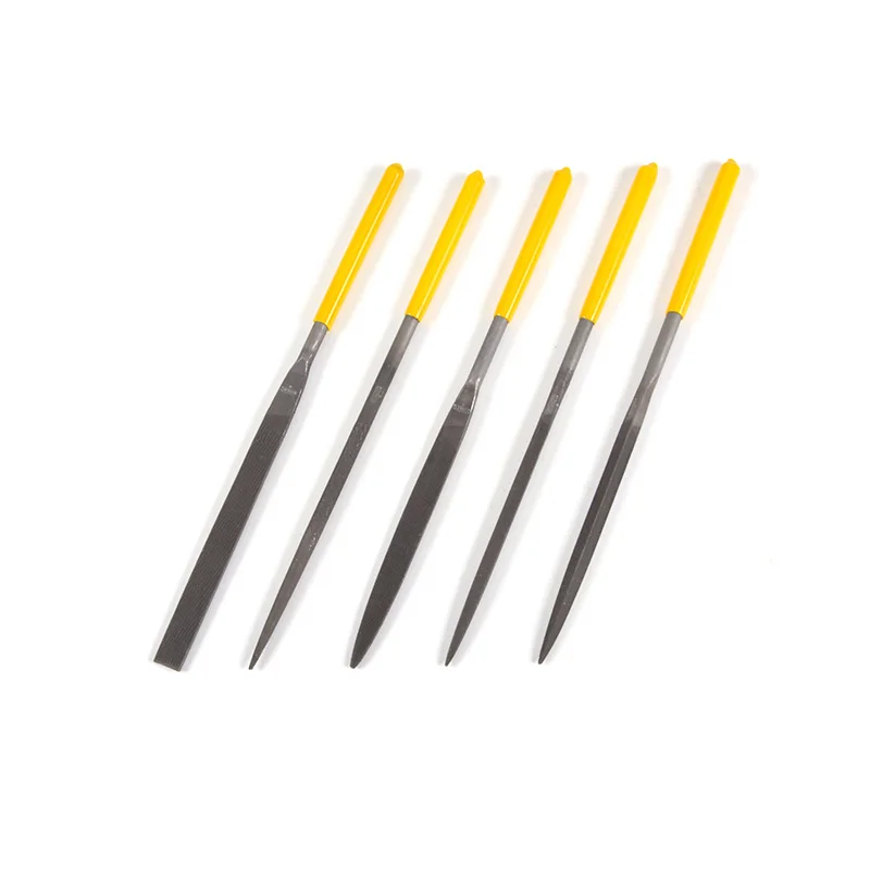 Stanley 5pcs mini needle file set machinist's files wood metal jewelry carving models glass stone craft DIY tools kit carpenter