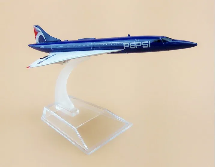 15.5cm Metal Air France Costa Concordia PEPSI F-BTSD Airways Airlines Plane Model Airplane Model w Stand Aircraft