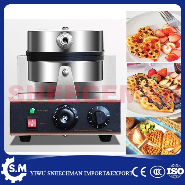 electric egg waffle machine household Heart shaped electric waffle making furnace machine waffle on a stick machine