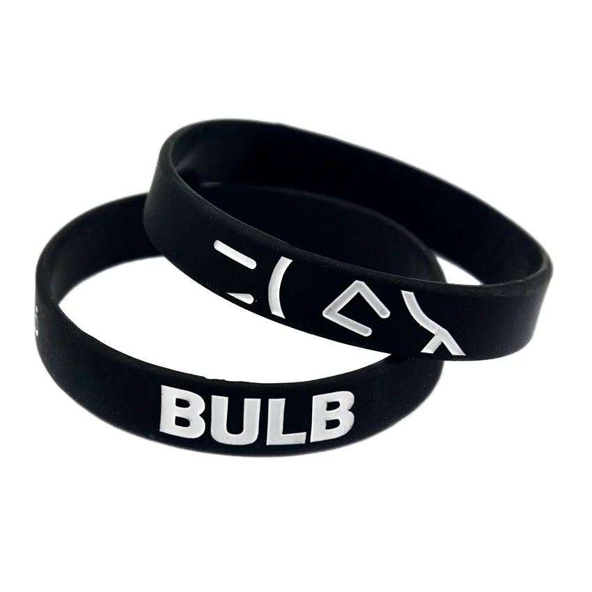 Schwarzes Silikon-Armband mit Geprägten Kundenspezifischen Slogans für Firmen-Team-Events – Detail 3
