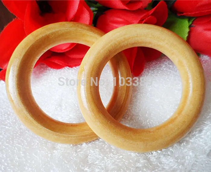 65mm lotus wood natual wood color curtain ring/wood circle/curtain ring holder with clear varnish brown paint free ship18pcspack