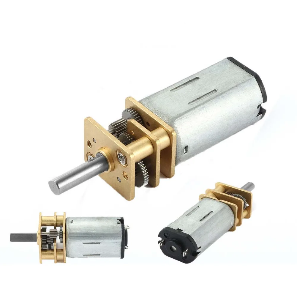 DC 6V Electric Mini Metal Gear Motor N30 50/100/150/250/500RPM Micro Speed Reduction Gear Motor 3mm Shaft Gear Reducer Motor