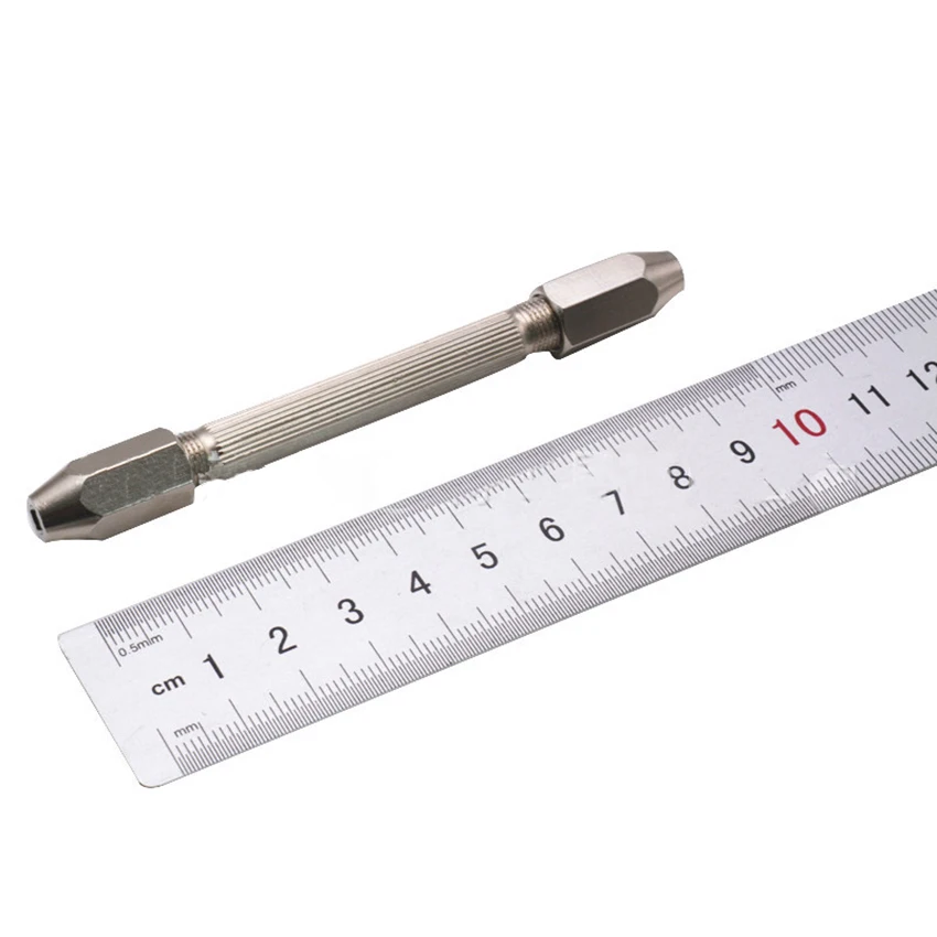 1 Bộ Hai Đầu Đồng Chuck Máy Khoan Cầm Tay Dụng Cụ Khắc 0.5-2Mm Xoắn Mũi Khoan 0.5-3.2Mm Bằng Tay Đấm Kết Hợp Bộ