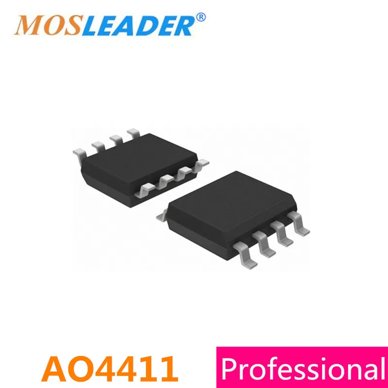 Mosleader AO4411 SOP8 100PCS 1000PCS 3000PCS 30V 8A P-Channel Mosfet High quality