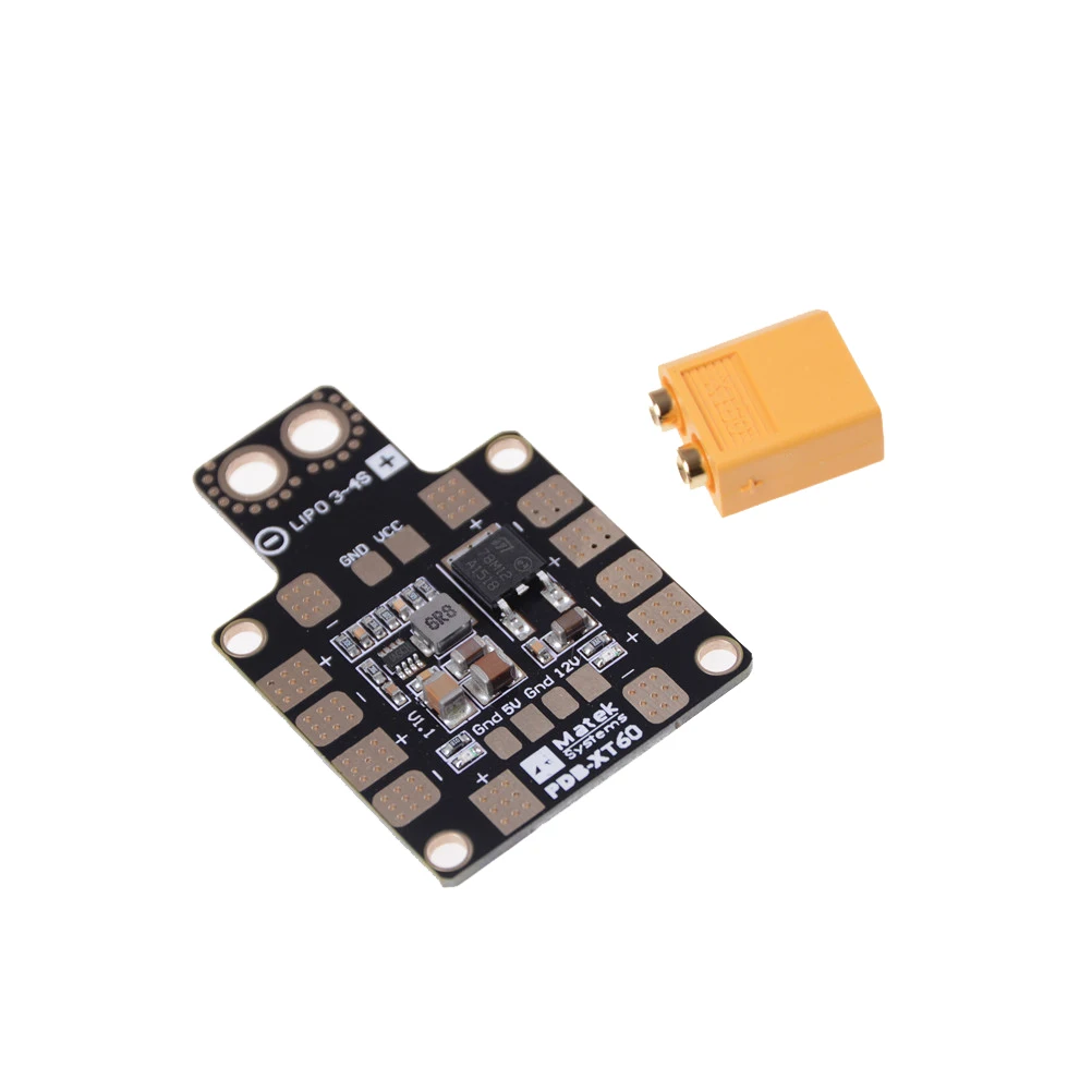 Matek Systems PDB XT60 W/ BEC 5V & 12V 2oz Copper For RC Helicopter FPV Quadcopter Muliticopter Drone Power Distribution Board