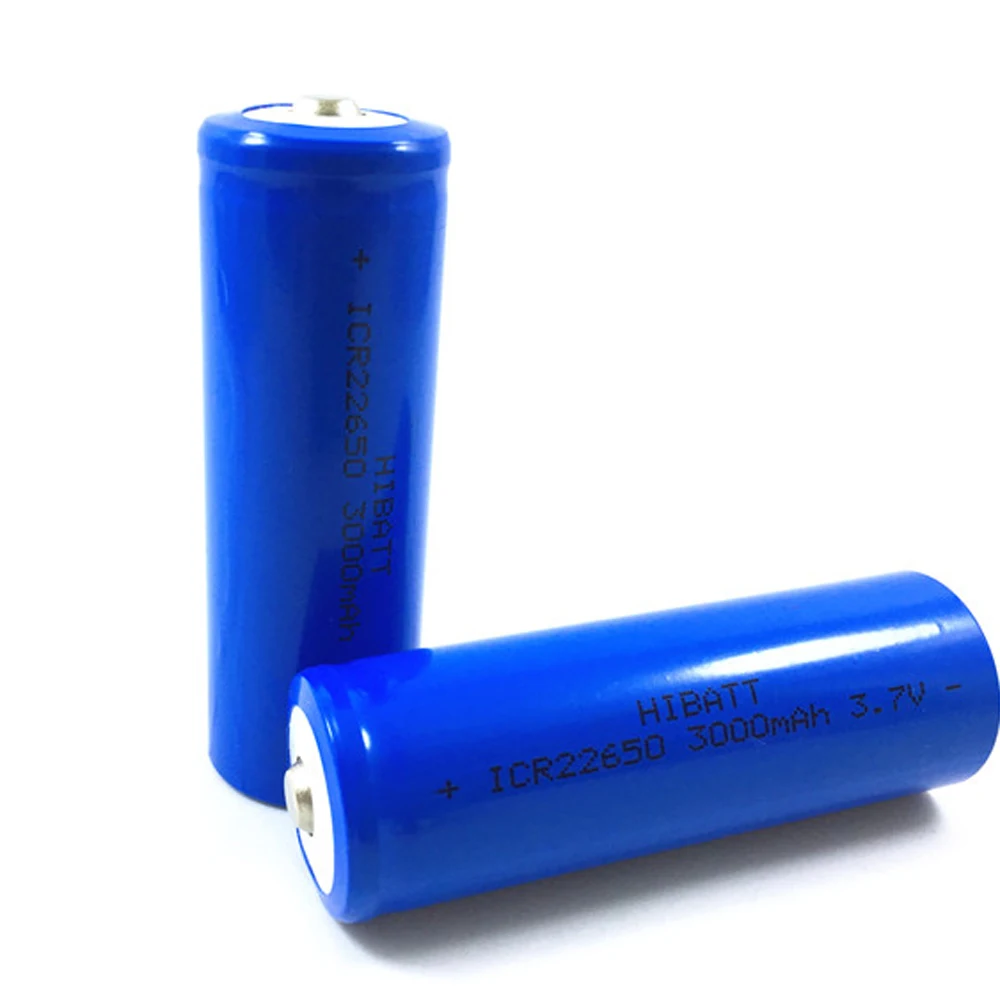 Soravess-bateria de íon icr22650, 3.7v, 22650, 3000 mah, recarregável, lítio, para alto-falante, lanterna led