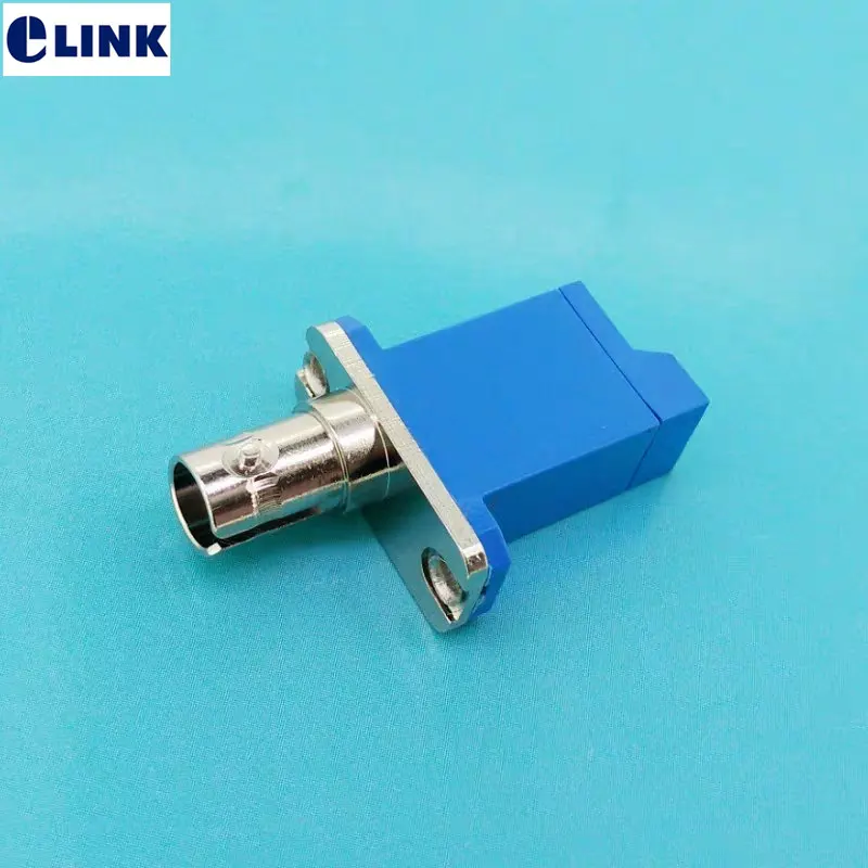 

E2000 to ST Hybrid Adapter, Female to Female, Green, Blue, FTTH, Optical Fiber Adapter, SM MM, APC, UPC, ST-E2000 Adapter, ELINK