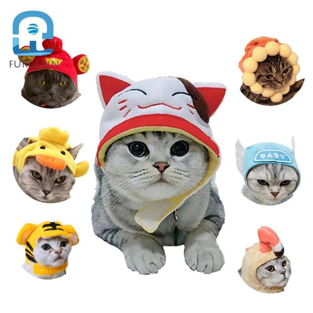 

Furgerin-funny costume for pet, hat for dog and cat, with animals shapes, party costume for small dogs and kitten