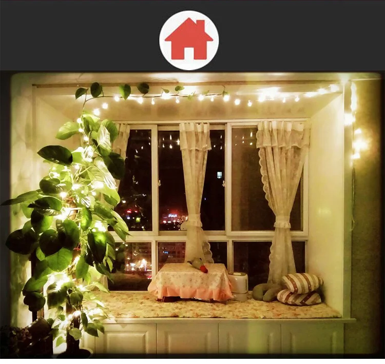 220 فولت 10 متر 100 المصابيح أدى سلسلة أضواء أضواء أضواء الجنية في الهواء الطلق أدى ضوء مصباح الزفاف الديكور