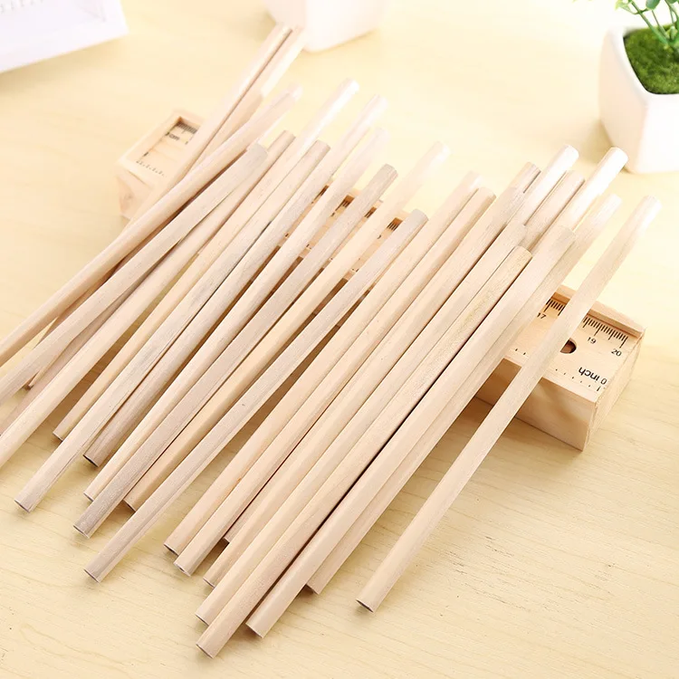 10pcs/lot Crude Wood Standard HB Pencils  for Drawing fluency in writing High Quality Pencils For Student