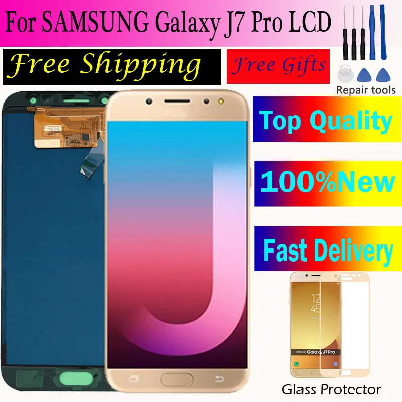 

J7 Pro J730 SM-J730F LCD Screen Replacement for Samsung Galaxy J730G J730GM LCD Display Screen+Touch Screen Digitizer