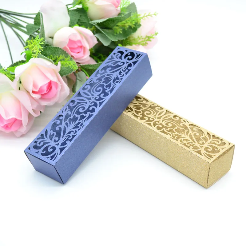 Hot sale Violet vine glitter laser cut invitations inner paper card boxes for wedding