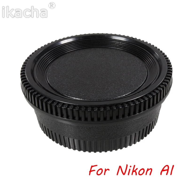 Camera Rear Cap + Front Lens Cap Dust-proof Protect for Canon EOS for Nikon AI DSLR Camera Mount