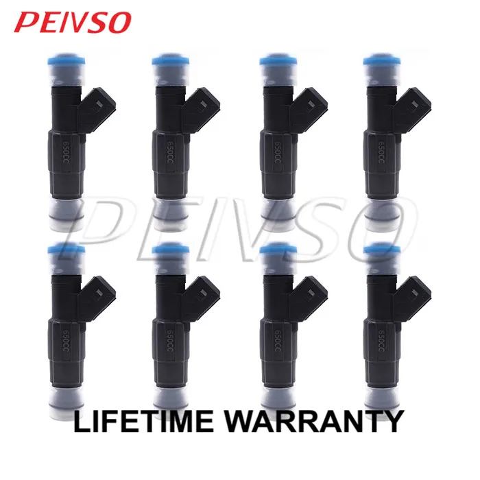 PEIVSO 8pcs High Flow performance 650cc 62lb Fuel Injector For BMW 530i 540i 740i 740iL 840Ci