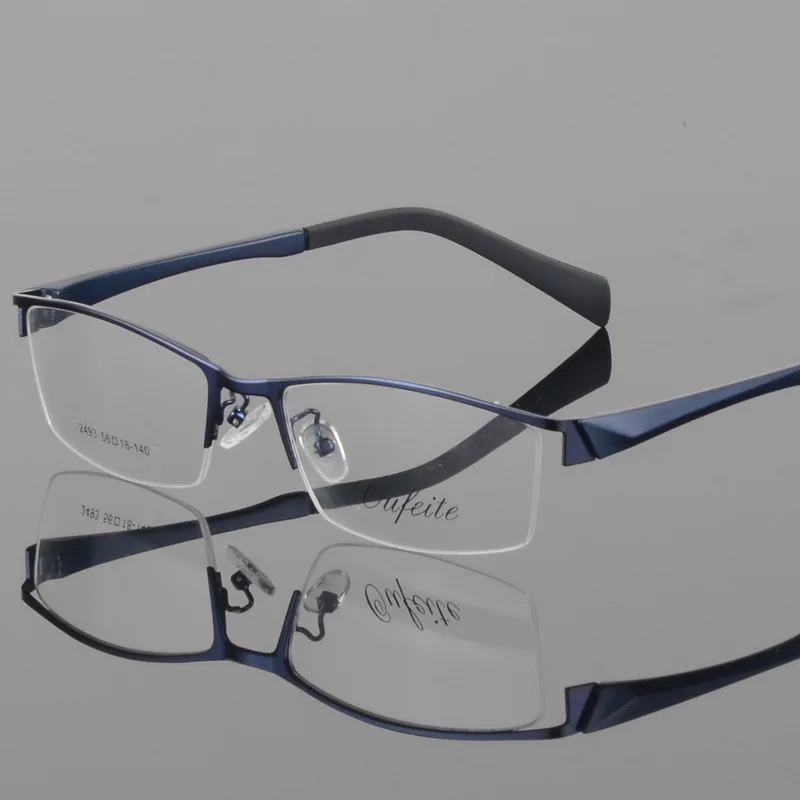 BCLEAR New myopia glasses men\'s fashion business casual half frame glasses frame fashion optical eyeglass 2493