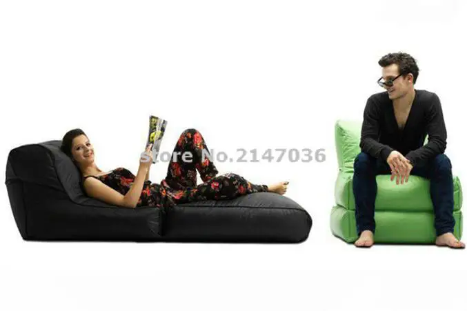 

Black Folded up design bean bag chair,adults folding seat sofa beds, 2 in 1 multifunction portable toddlers snuggle beds