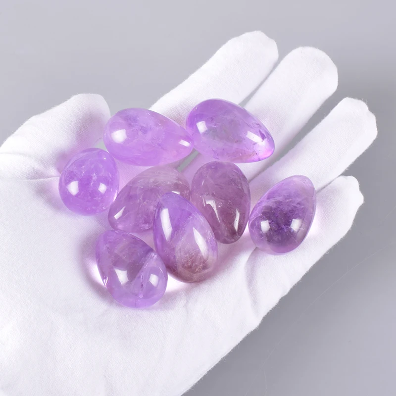 Amethyst Yoni Egg Natural Stone Eggs 30*20 mm Crystal Mineral Ball Kegel Exercise Pelvic Floor Muscle Vagina Woman Health Care