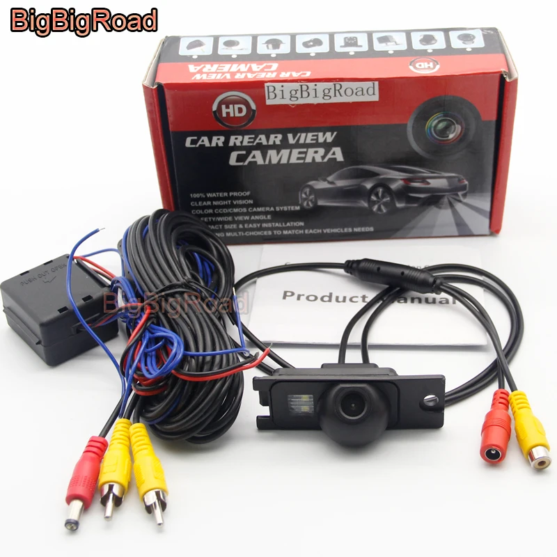 BigBigRoad Voor Volvo S80 S60 S60L XC60 XC90 V70 XC70 1999-2007 2008 2009 Auto Achteruitrijcamera Reverse Backup CCD Camera Nachtzicht